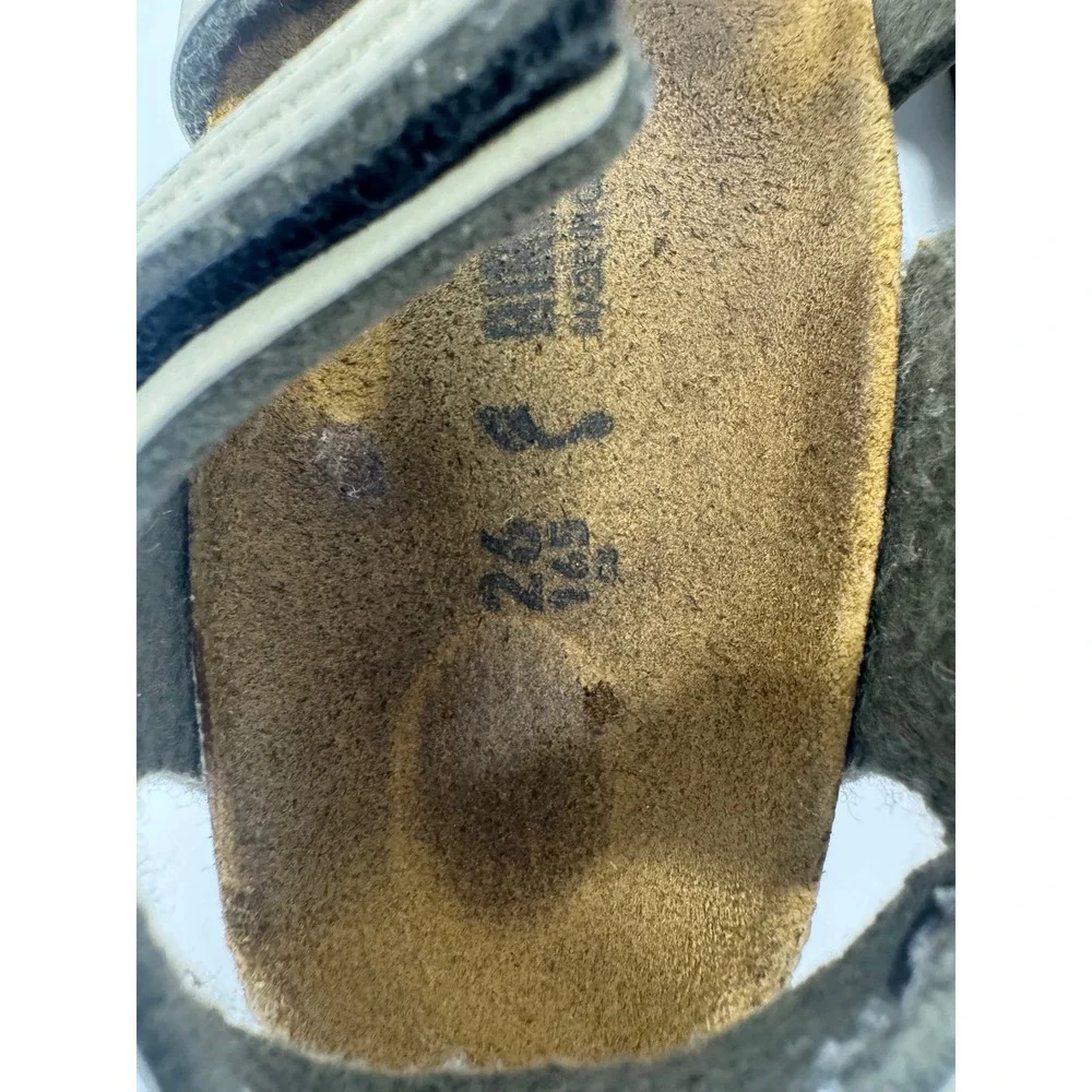 Birkenstock Kids New York Birko-Flor Khaki Green Sandals Size 26 EU 9-9.5 US